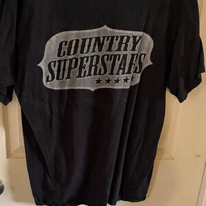 Anvil Black 'Country Superstars' Graphic Tee